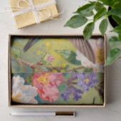 Levendige Kolibrie Bloementuin Tissuepapier (Geschenk)