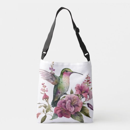 Levendige kolibries in Flight Canvas tas (Achterkant)