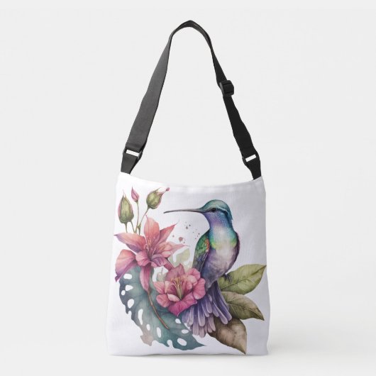 Levendige kolibries in Flight Canvas tas (Voorkant)