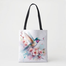 Levendige kolibries in Flight Canvas tas