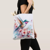 Levendige kolibries in Flight Canvas tas (Dichtbij)