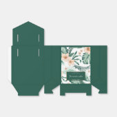 Levendige Koraal Tropische Bachelorette Kolf Bedankdoosjes (Uitgevouwen)