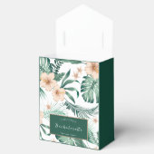 Levendige Koraal Tropische Bachelorette Kolf Bedankdoosjes (Geopend)