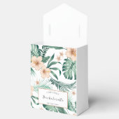 Levendige Koraal Tropische Bachelorette Kolf Bedankdoosjes (Geopend)