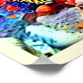 Levendige Koraalrif Zee Wonder Kunst Poster (Hoek)