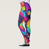 levendige kosmische caleidoscoop leggings (Links)