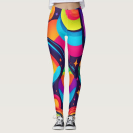 levendige kosmische caleidoscoop leggings