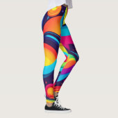 levendige kosmische caleidoscoop leggings (Rechts)