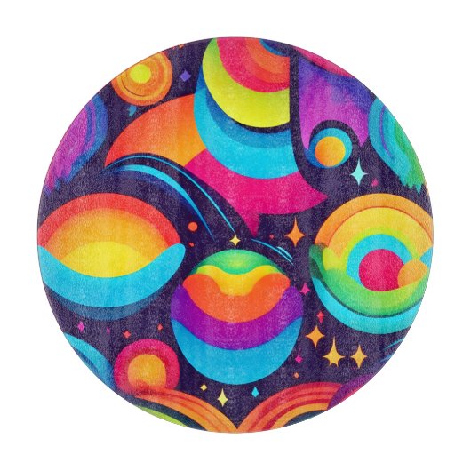 levendige kosmische caleidoscoop snijplank (Voorkant)