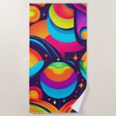 levendige kosmische caleidoscoop strandlaken (Voorkant)