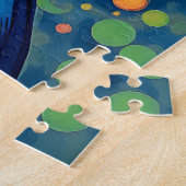 Levendige Kosmische Godin Portret Jigsaw puzzel (Zijkant)
