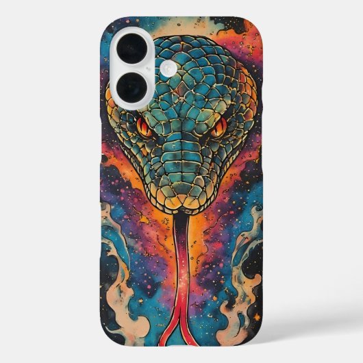 Levendige Kosmische Slang Met Uitgestrekt Heelal Case-Mate iPhone Case (Achterkant)
