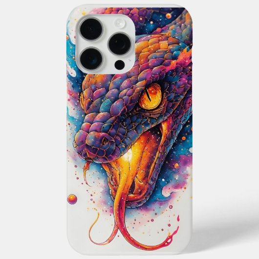 Levendige Kosmische Slang Met Uitgestrekt Heelal Case-Mate iPhone Case (Achterkant)