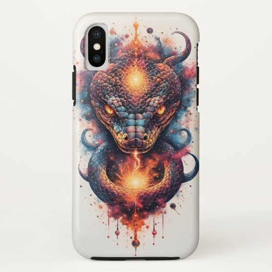 Levendige Kosmische Slang Met Uitgestrekt Heelal Case-Mate iPhone Case (Achterkant)