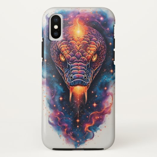 Levendige Kosmische Slang Met Uitgestrekt Heelal Case-Mate iPhone Case (Achterkant)