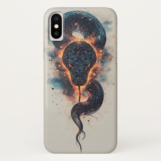 Levendige Kosmische Slang Met Uitgestrekt Heelal Case-Mate iPhone Case (Achterkant)