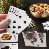 Levendige Kosmische Slang Met Uitgestrekt Heelal Pokerkaarten (Insitu)