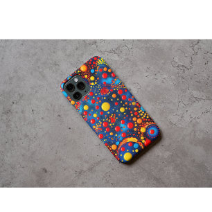 Levendige Kosmische Vloeibare Stippen Abstracte Ru iPhone 15 Pro Case