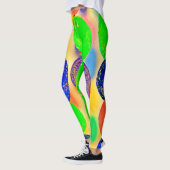 Levendige kraal string ontwerp leggings (Links)