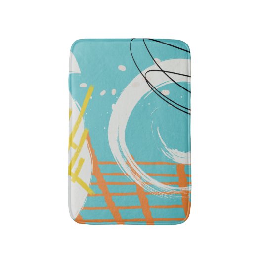 Levendige krakers #schilderij #illustratie badmat (Voorkant Verticaal)