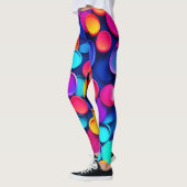 Levendige kringen Abstracte kunst Leggings (Links)