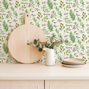 Levendige kruidentuin keuken behang