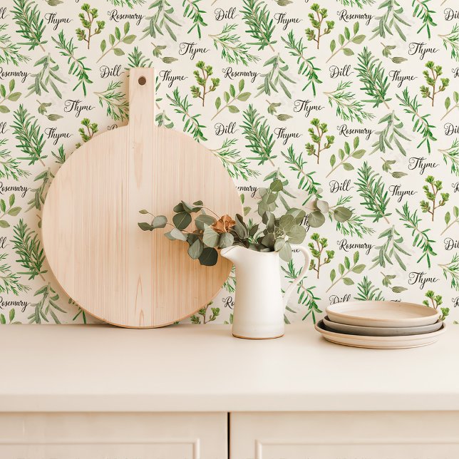 Levendige kruidentuin keuken behang (Creator heeft geüpload)