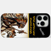 Levendige kunst: tovenares met tijgers Case-Mate iPhone case (Achterkant (horizontaal))