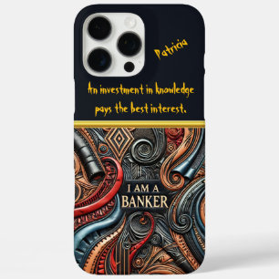 Levendige Kunst van Bankidentiteit iPhone 16 Pro Max Hoesje
