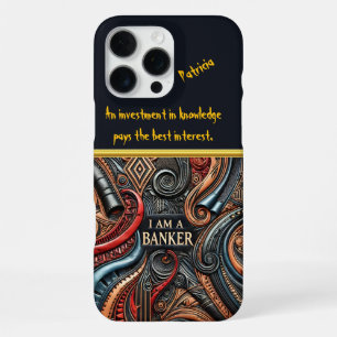 Levendige Kunst van Bankidentiteit iPhone 16 Pro Max Hoesje
