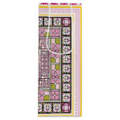 Levendige kunst wijn cadeautas (Voorkant)