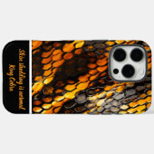 Levendige, kunstige slangenhuidpatronen Case-Mate iPhone case (Achterkant (horizontaal))