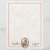 Levendige lantaarn met heilige en kardinale kerst (Voorkant)