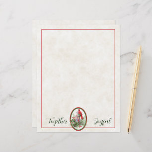 Levendige lantaarn met heilige en kardinale kerst