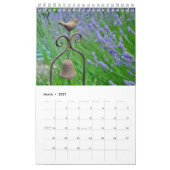 Levendige lavendel bloemen kalender (Mar 2027)