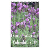 Levendige lavendel bloemen kalender (Hoes)