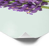 Levendige Lavendel Botanische Kunst Ontwerp Perfect Poster (Hoek)