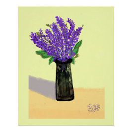Levendige lavendelbloemen, Natuur geïnspireerd Perfect Poster