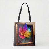"Levendige Leaf Art met mooie kleuren Tote Bag (Voorkant)