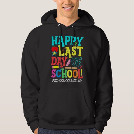 Levendige leerling-student op de laatste dag van d hoodie (Voorkant)