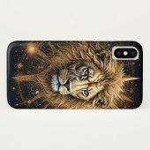 Levendige Leeuw in Kosmisch Sterrenstelsel Case-Mate iPhone Case (Achterkant (horizontaal))