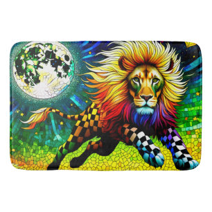 Levendige Leeuw Maanscène Badmat