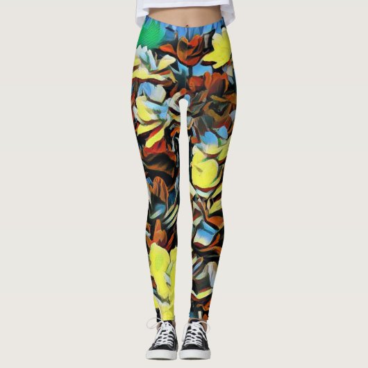 Levendige Leggings met meerdere kleuren (Voorkant)