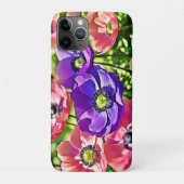 Levendige lente-anemoon bloeit ontwerp Case-Mate iPhone case (Achterkant)