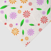 Levendige lente bloemen en bladeren tissuepapier (Detail)