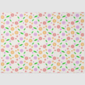 Levendige lente bloemen en bladeren tissuepapier (Voorkant)