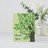 Levendige lente boom Dank u wenskaart Briefkaart (Staand voorkant)