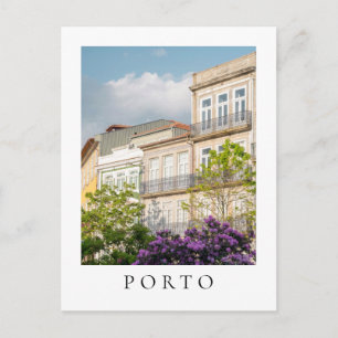 Levendige lente gebouw in Porto ansichtkaart Briefkaart