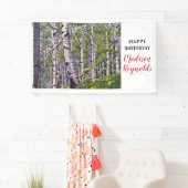 Levendige Lentebanner met Espenboom Verjaardag Spandoek (Insitu)