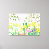 Levendige lentebloemen om de harten te juichen canvas afdruk (Voorkant)